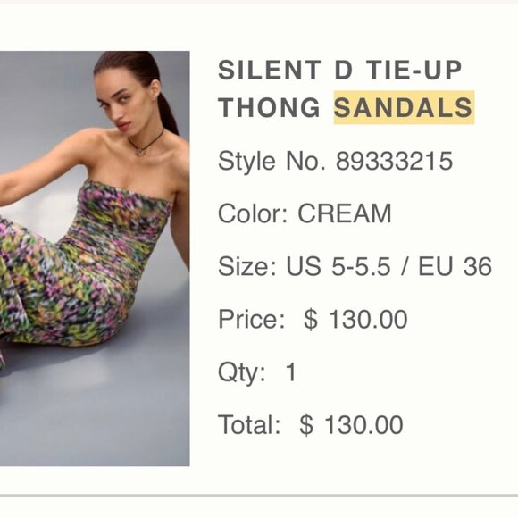 Anthropologie Lace Up Sandal - Picture 3 of 3